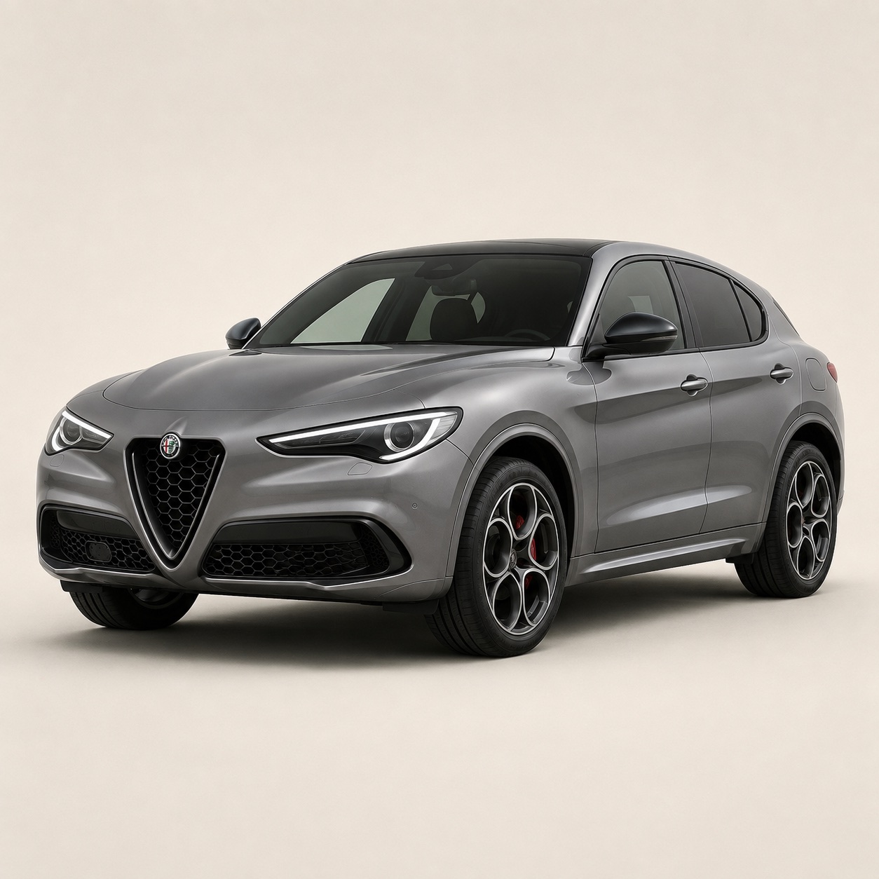 Illustratie van de Alfa Romeo Stelvio