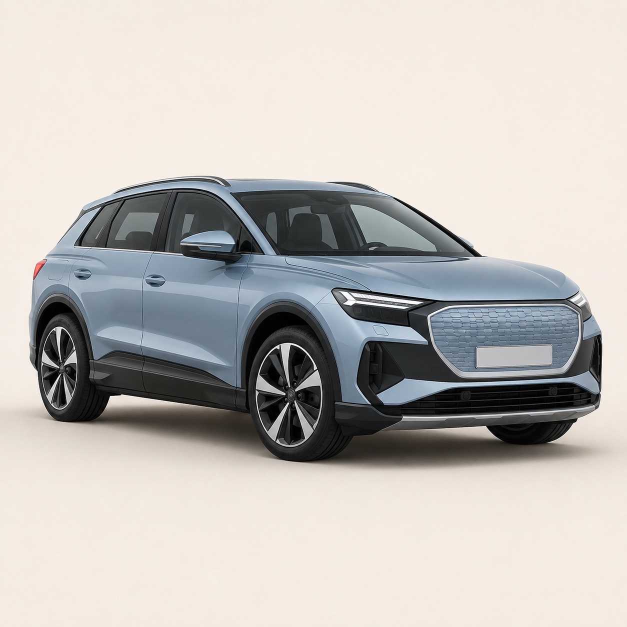 Illustratie van de Audi Q4 e-tron