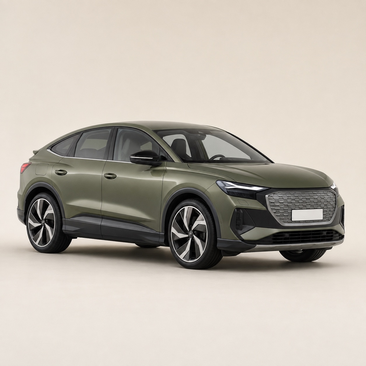 Illustratie van de Audi Q4 Sportback e-tron