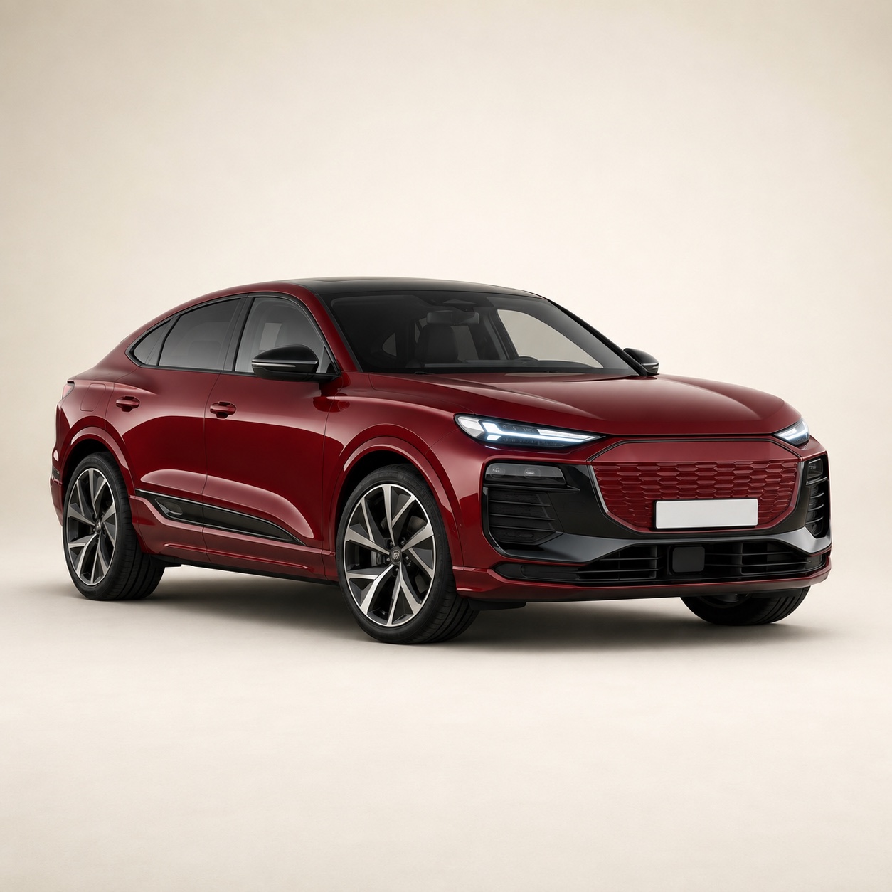 Illustratie van de Audi Q6 Sportback e-tron
