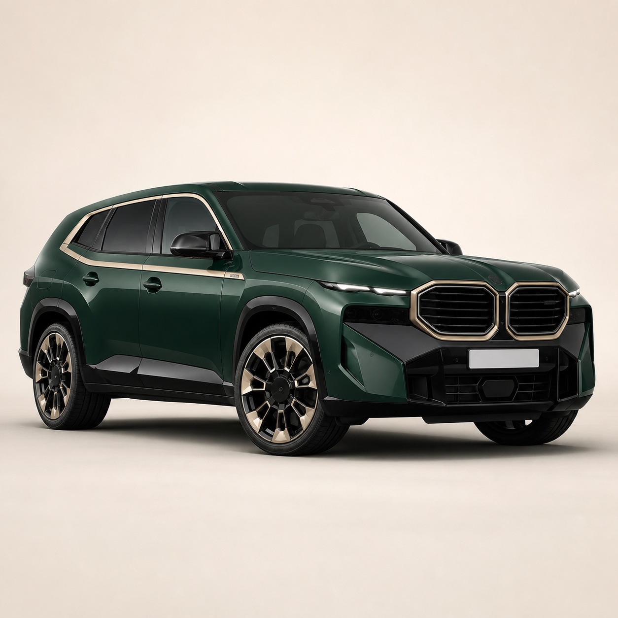 Illustratie van de BMW XM