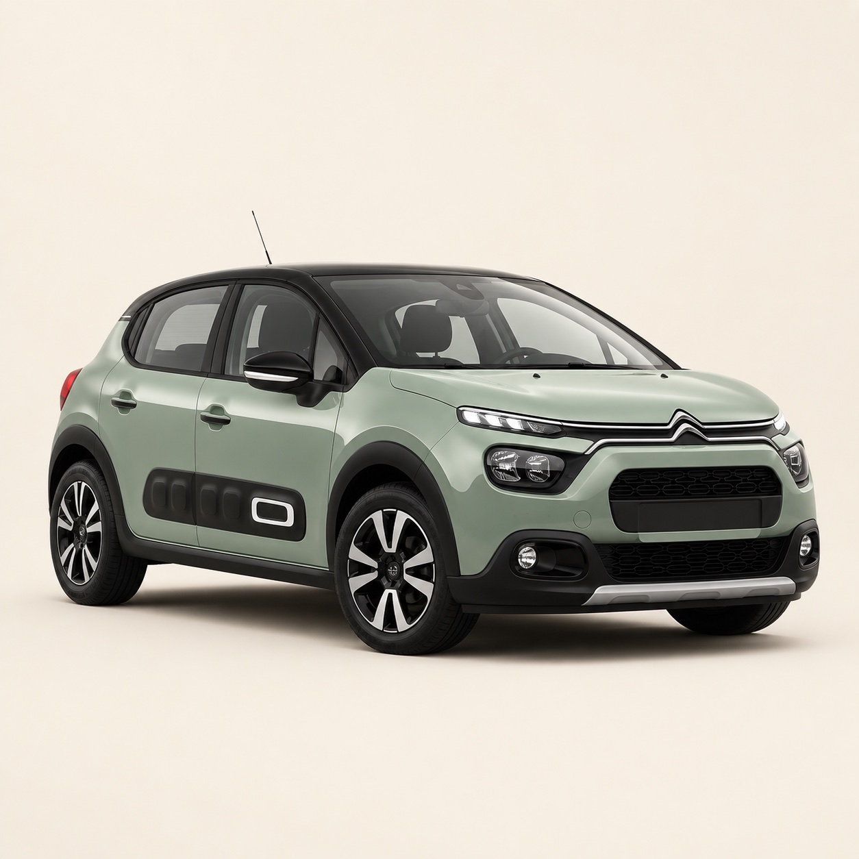 Illustratie van de Citroën C3