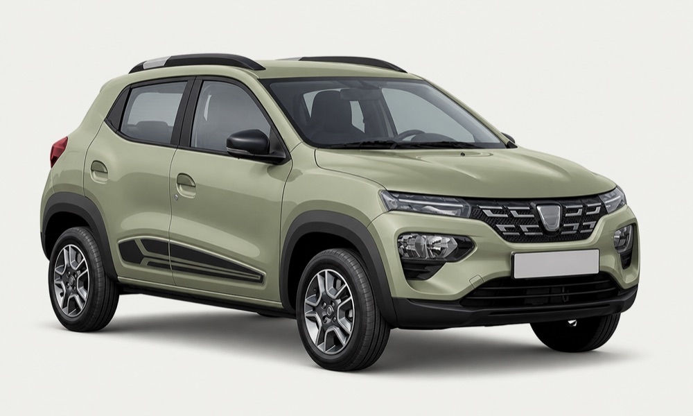 Illustratie van de Dacia Spring