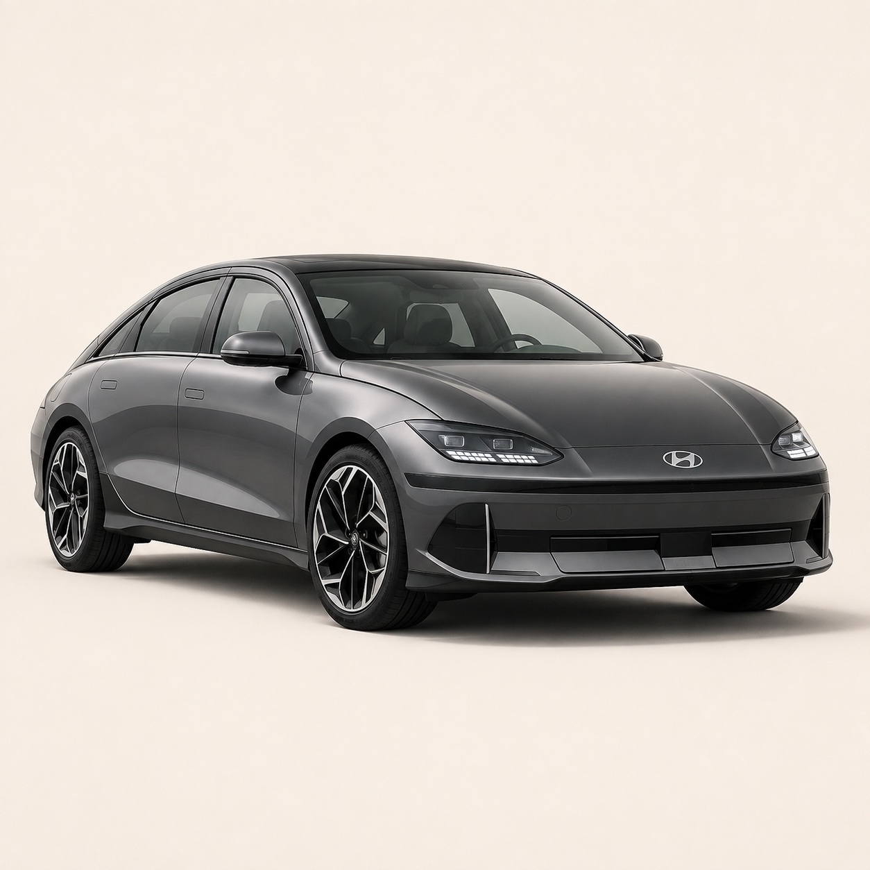 Illustratie van de Hyundai IONIQ 6