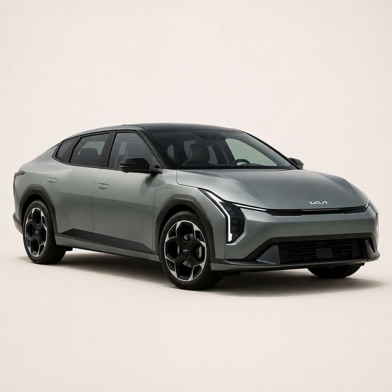 Illustratie van de Kia EV4 Fastback