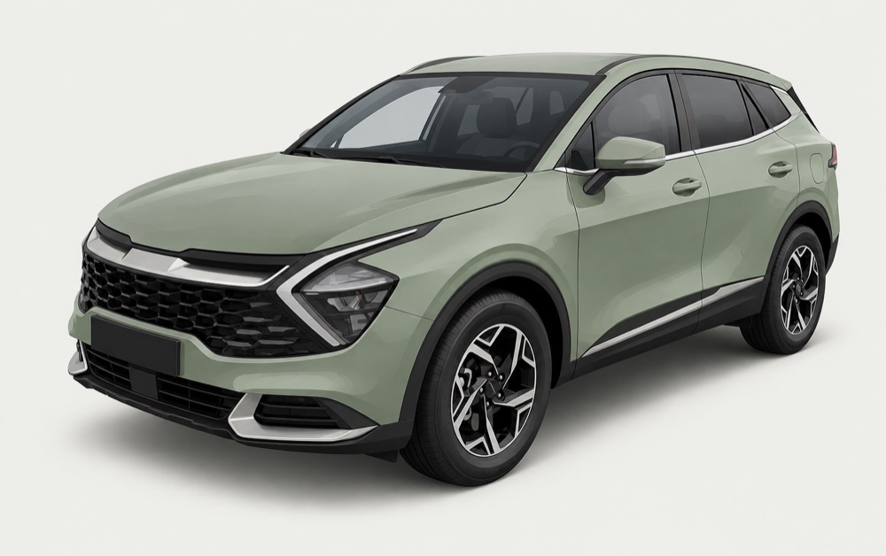 Illustratie van de Kia Sportage Hybrid