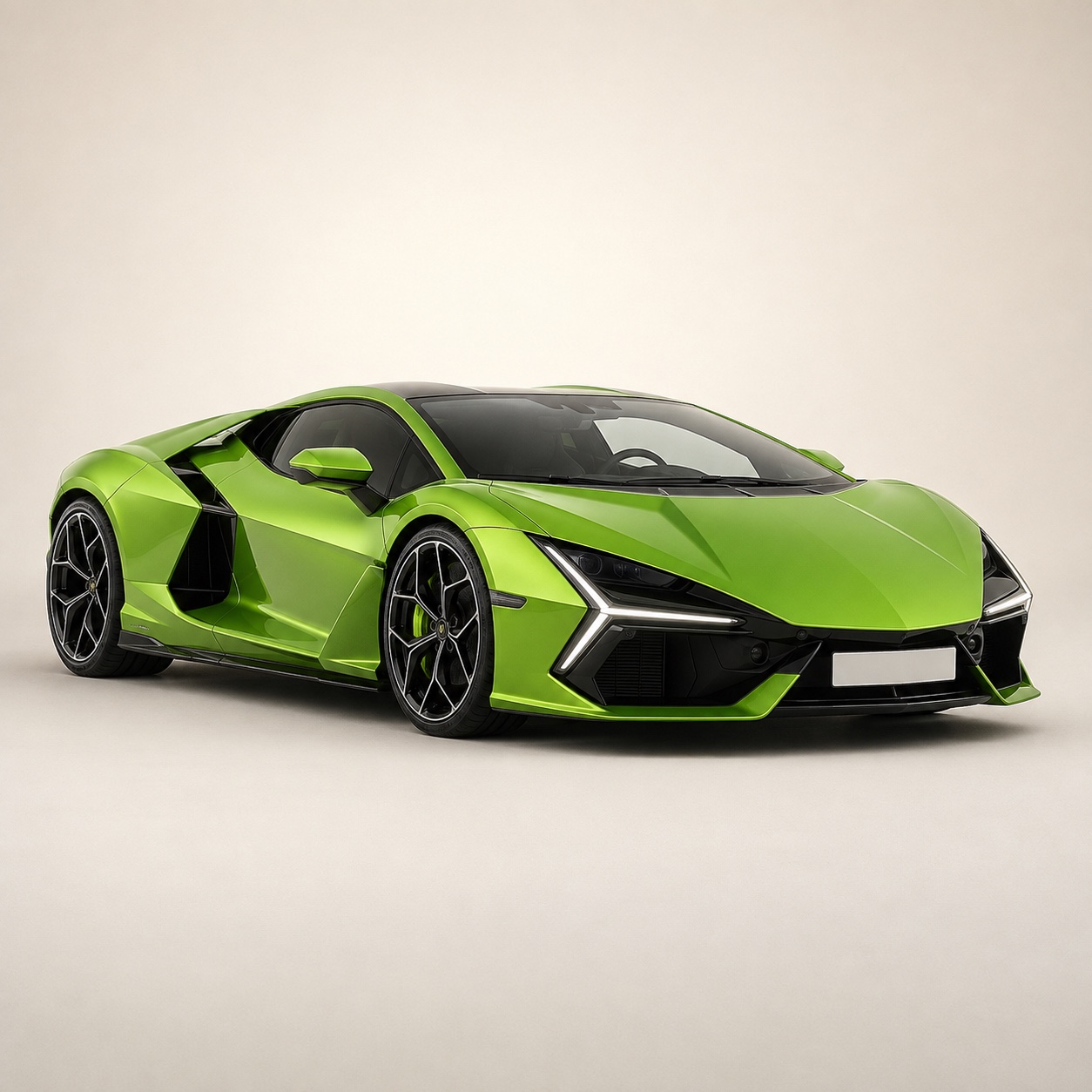 Illustratie van de Lamborghini Revuelto