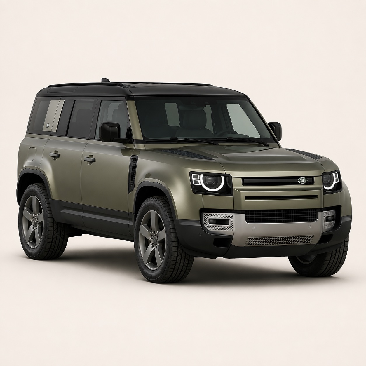 Illustratie van de Land Rover Defender