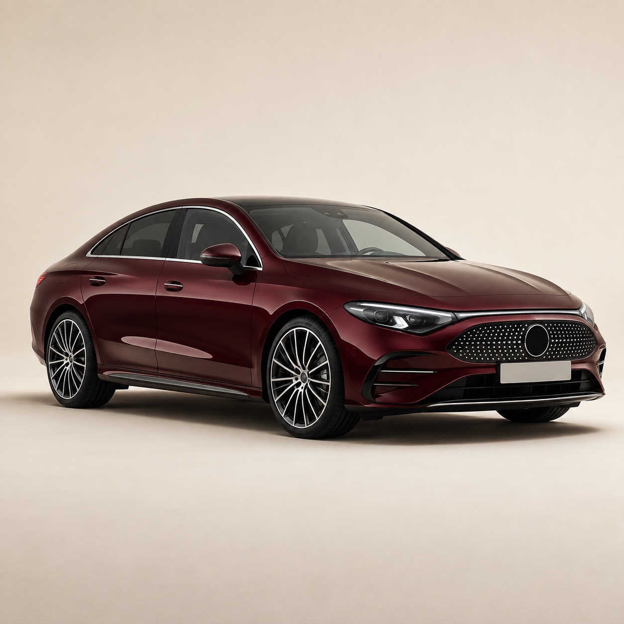 Illustratie van de Mercedes-Benz CLA