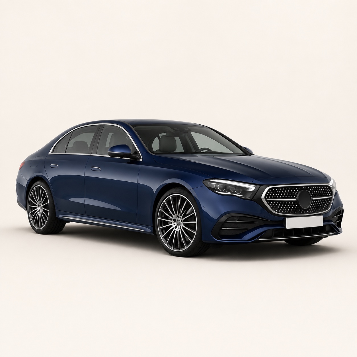 Illustratie van de Mercedes-Benz E-Klasse Limousine