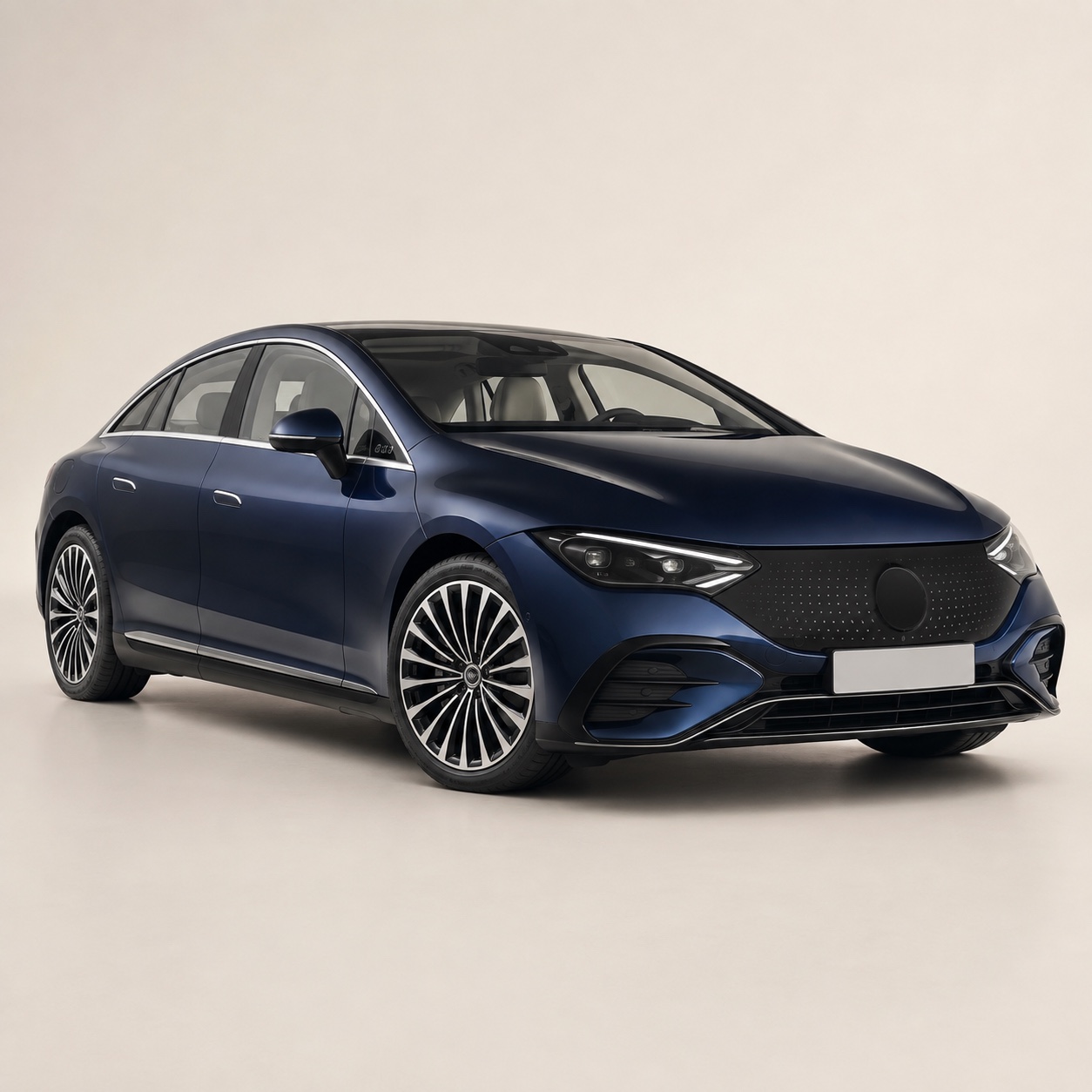 Illustratie van de Mercedes-Benz EQE Limousine
