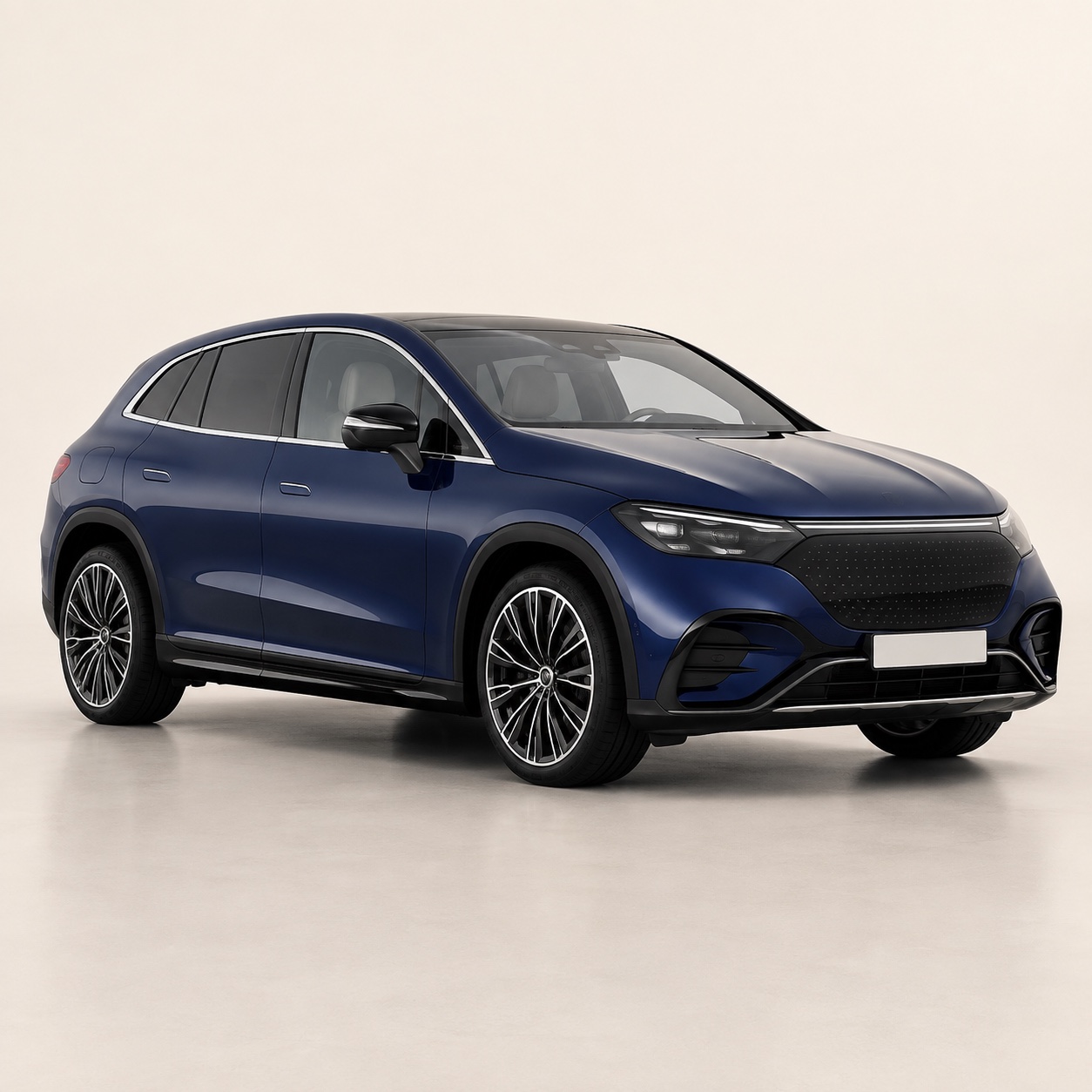 Illustratie van de Mercedes-Benz EQE SUV