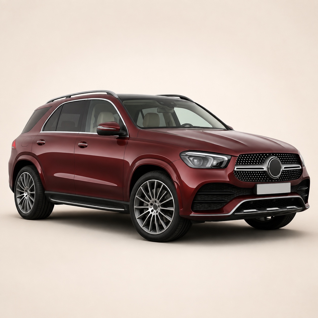 Illustratie van de Mercedes-Benz GLE