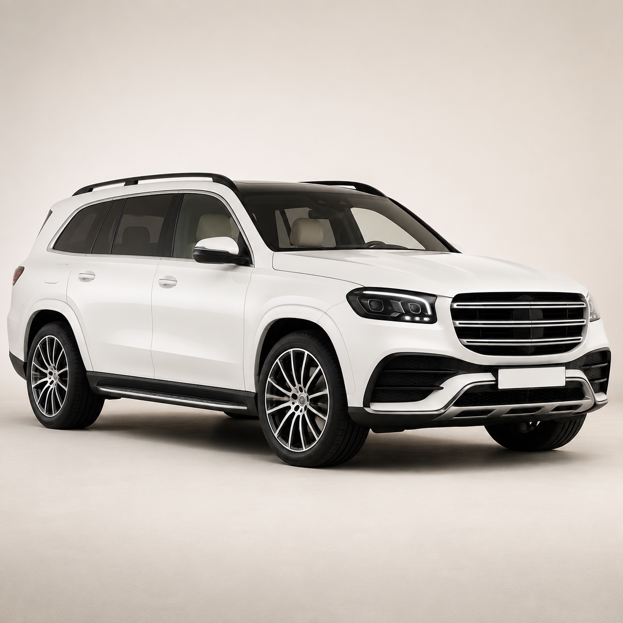 Illustratie van de Mercedes-Benz GLS