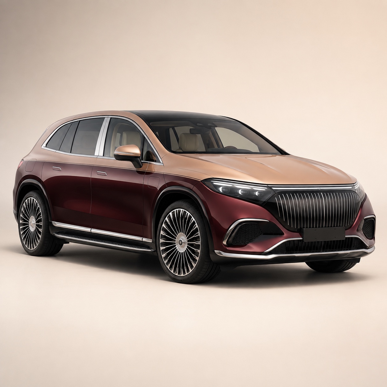 Illustratie van de Mercedes-Maybach EQS SUV
