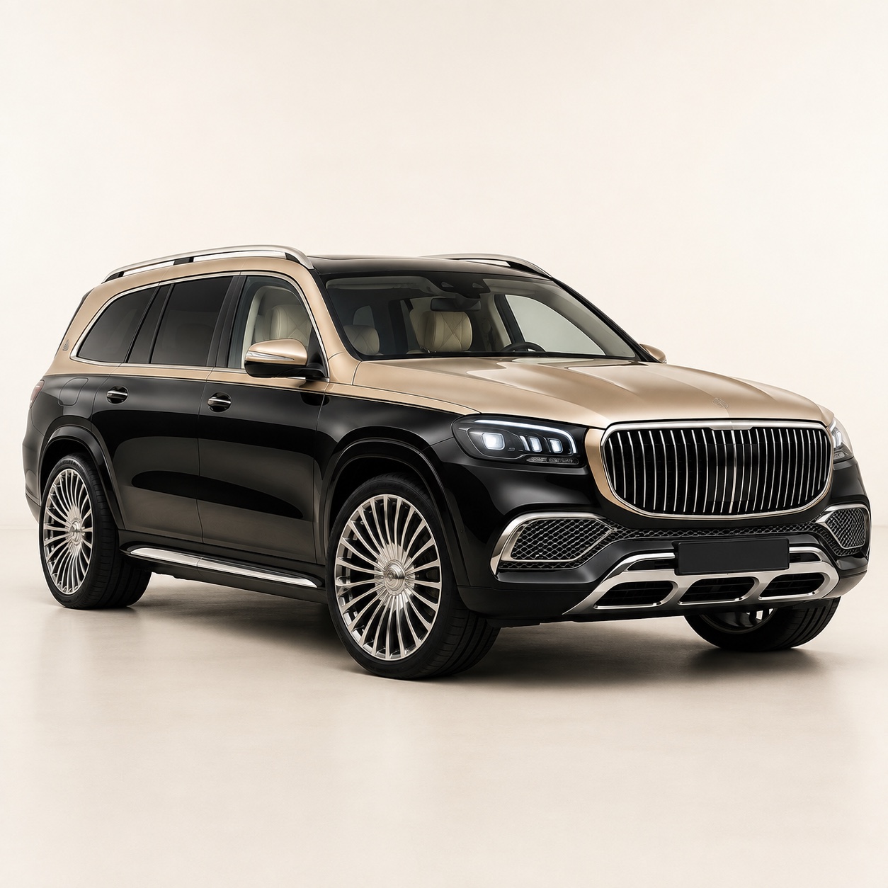 Illustratie van de Mercedes-Maybach GLS SUV