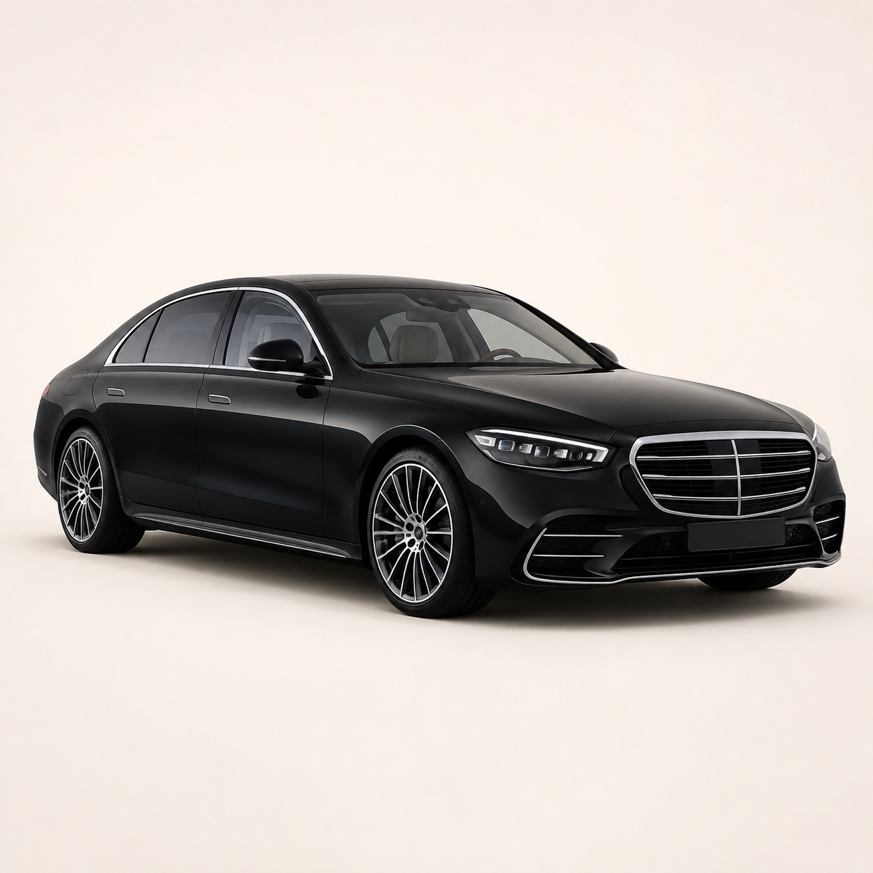 Illustratie van de Mercedes-Benz S-Klasse