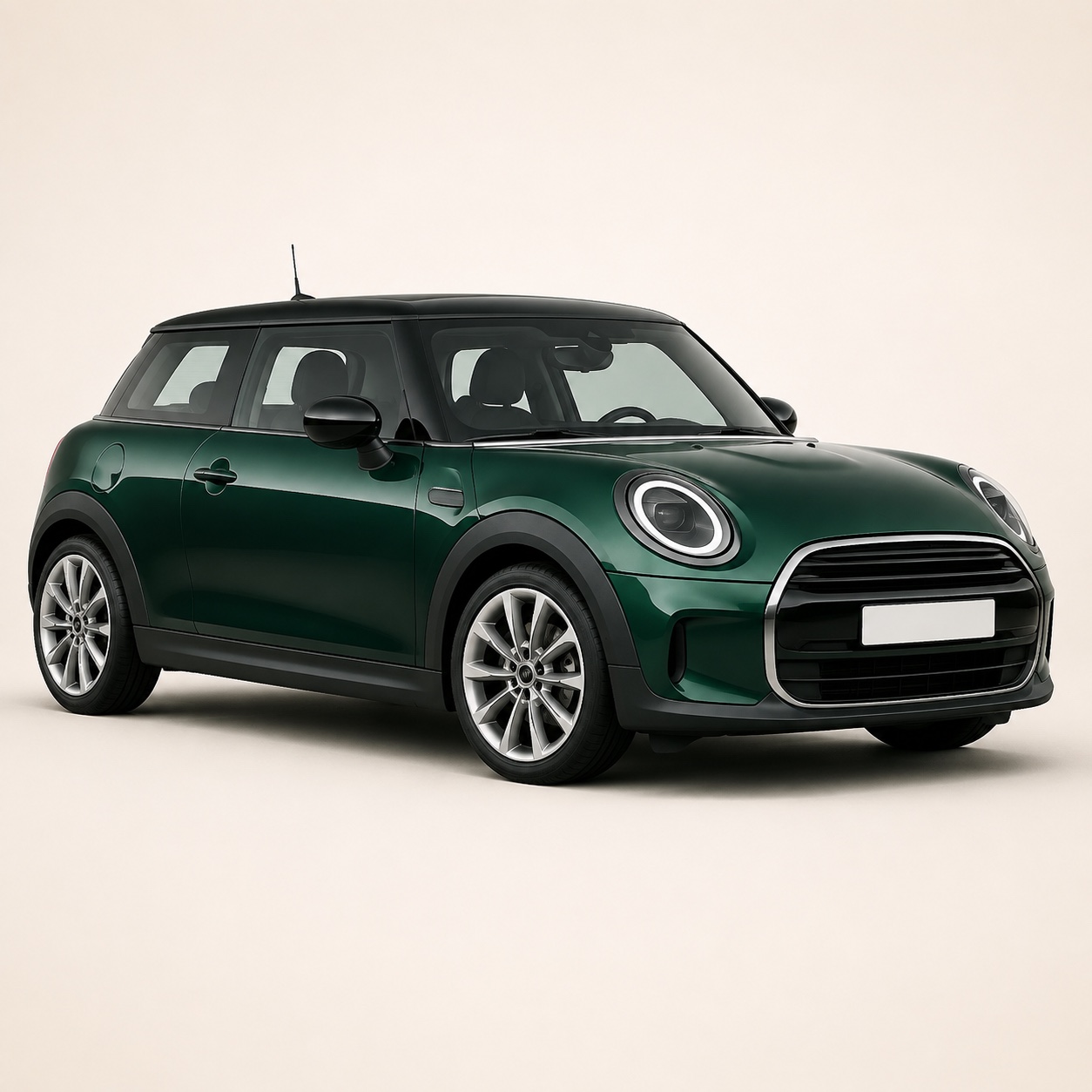 Illustratie van de MINI Cooper 3-deurs
