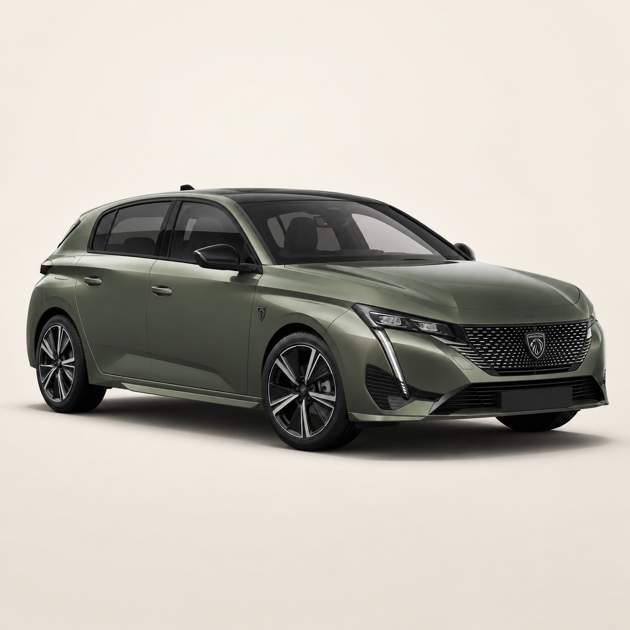 Illustratie van de Peugeot 308