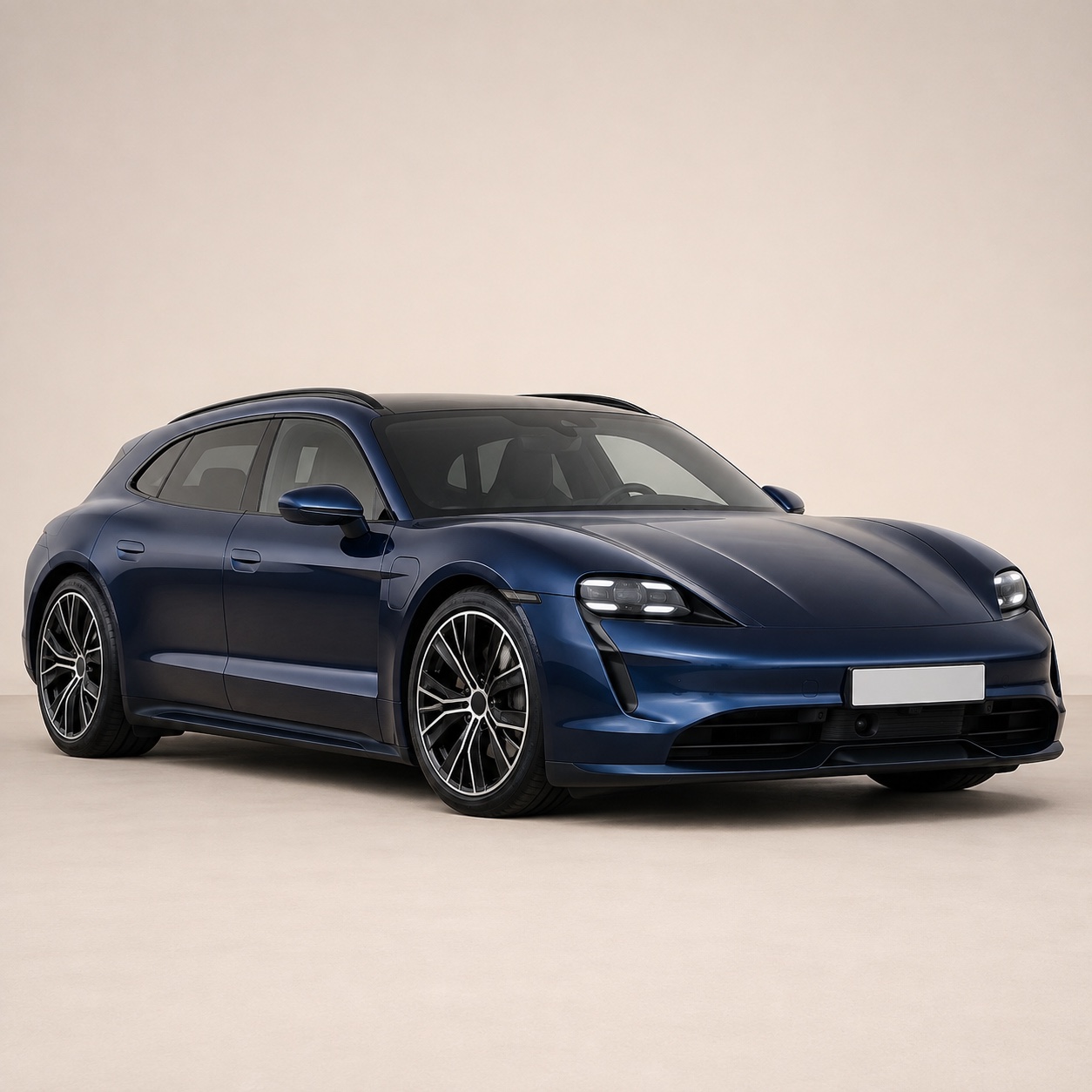 Illustratie van de Porsche Taycan Sport Turismo