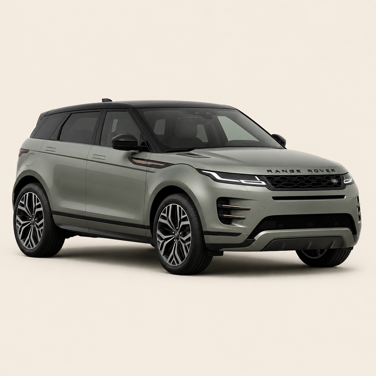 Illustratie van de Range Rover Evoque