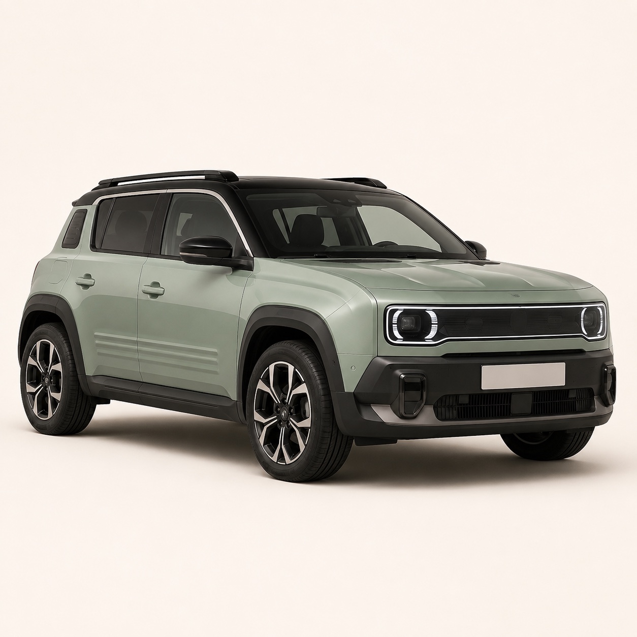 Illustratie van de Renault 4 E-Tech electric