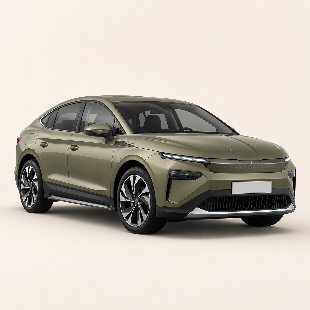 Illustratie van de Škoda Enyaq Coupé