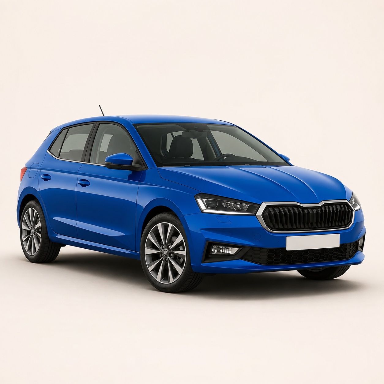 Illustratie van de Škoda Fabia