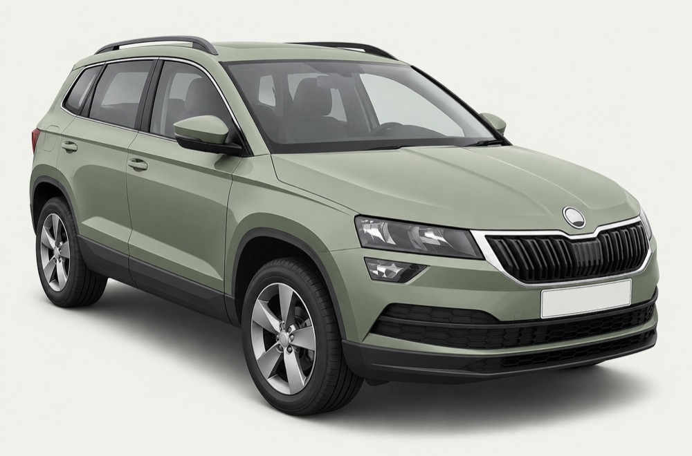 Illustratie van de Škoda Karoq