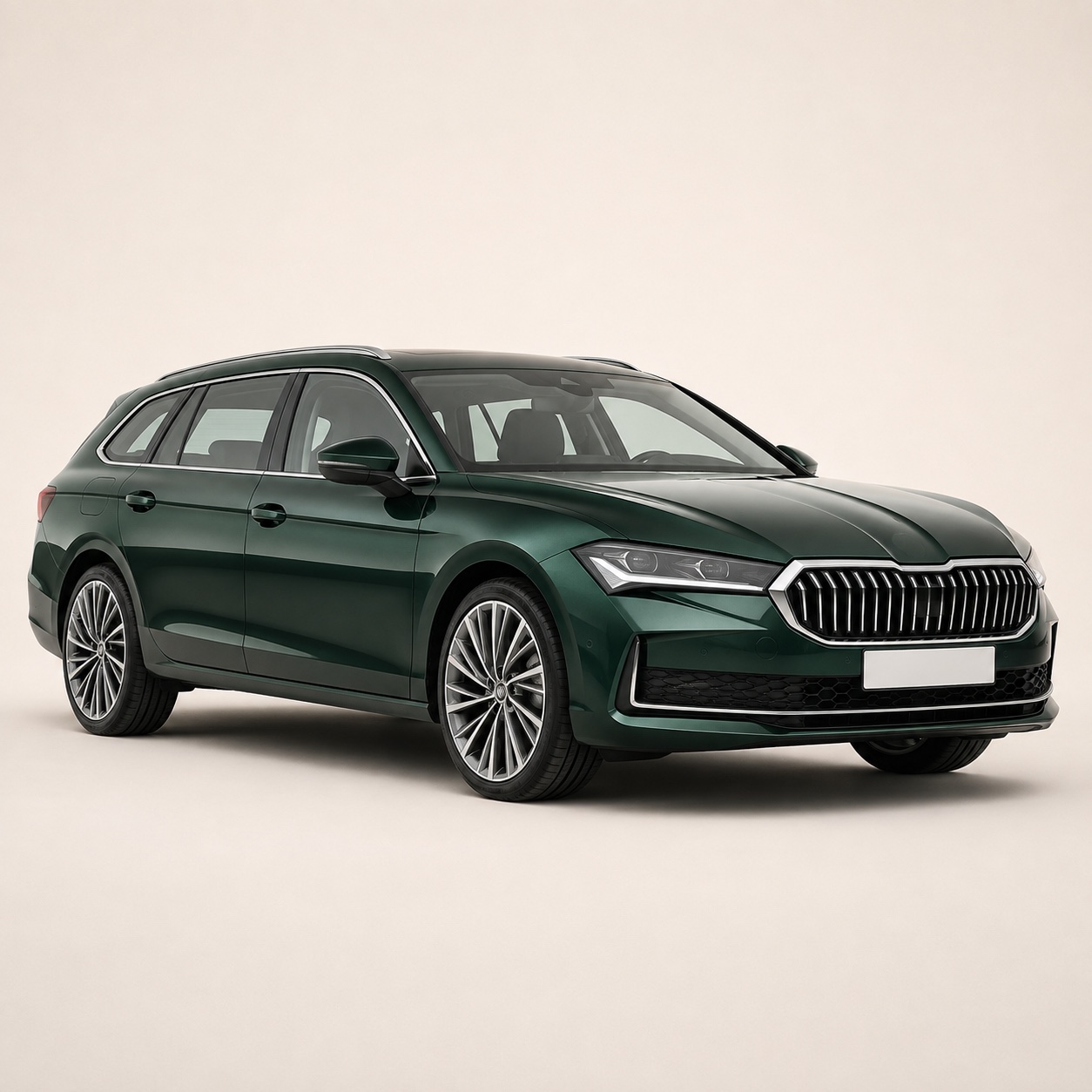Illustratie van de Škoda Superb Combi