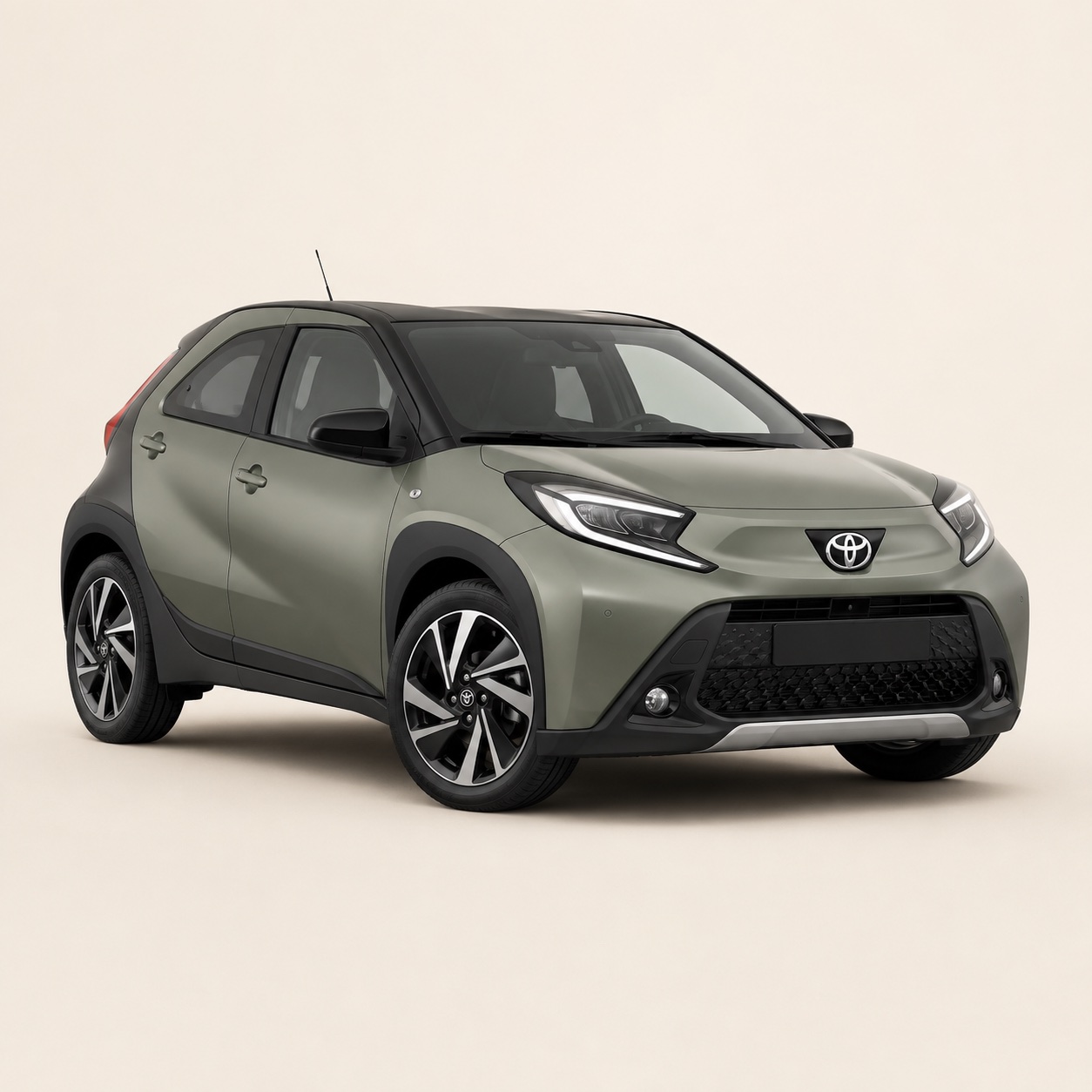 Illustratie van de Toyota Aygo X