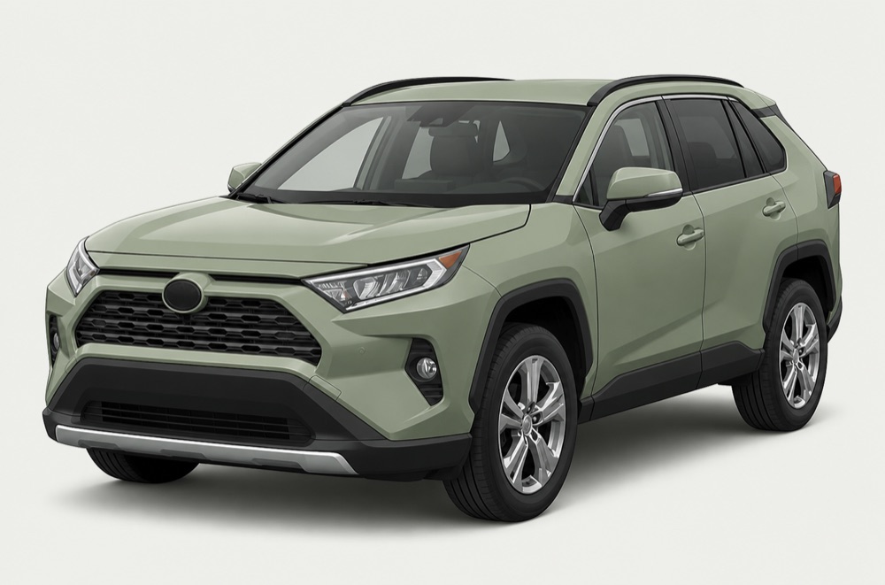 Illustratie van de Toyota RAV4 Hybrid